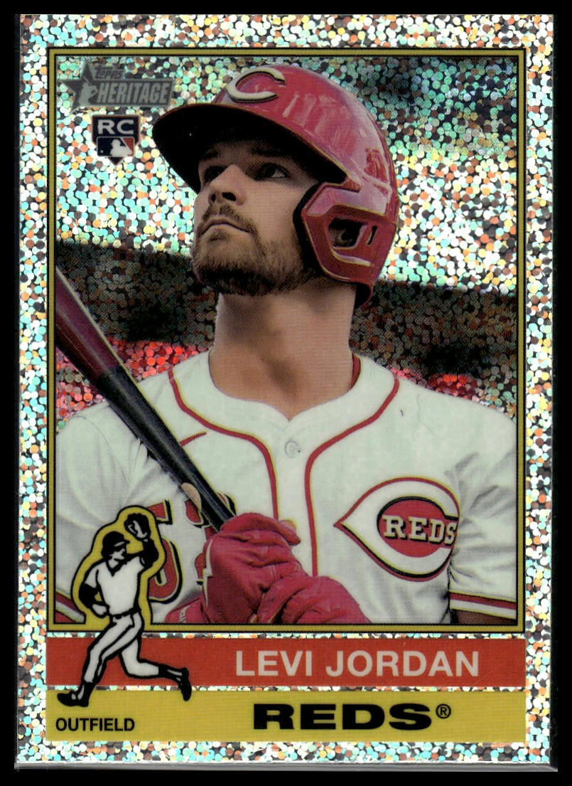 2025 Topps Heritage #88 Levi Jordan Chrome Silver Sparkle Refractor