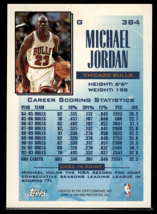 1993-94 Topps #384 Michael Jordan