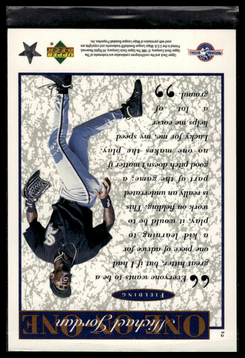 1995 Upper Deck Minor League #2 Michael Jordan Michael Jordan One On One