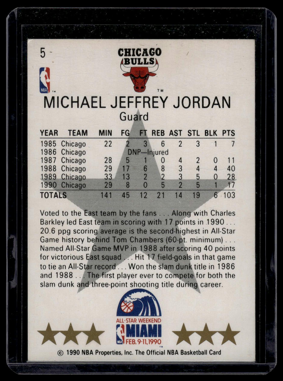 1990-91 Hoops #5 Michael Jordan