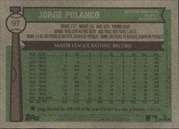 2025 Topps Heritage #97 Jorge Polanco Chrome Silver Sparkle Refractor