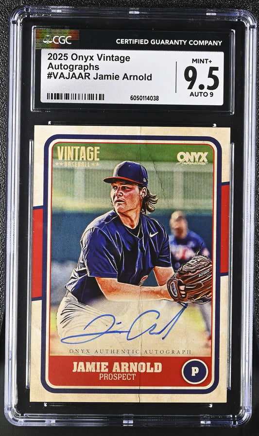 2025 Vintage #VAJAAR Jamie Arnold Autographs CGC 9.5