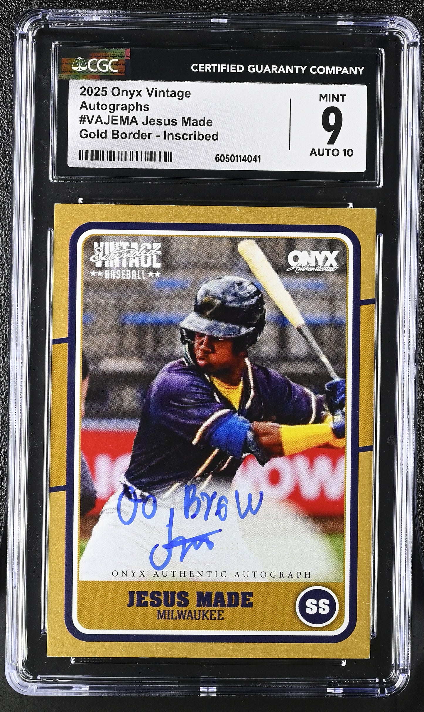 2025 Vintage #VAJEMA Jesus Made Autographs CGC 9