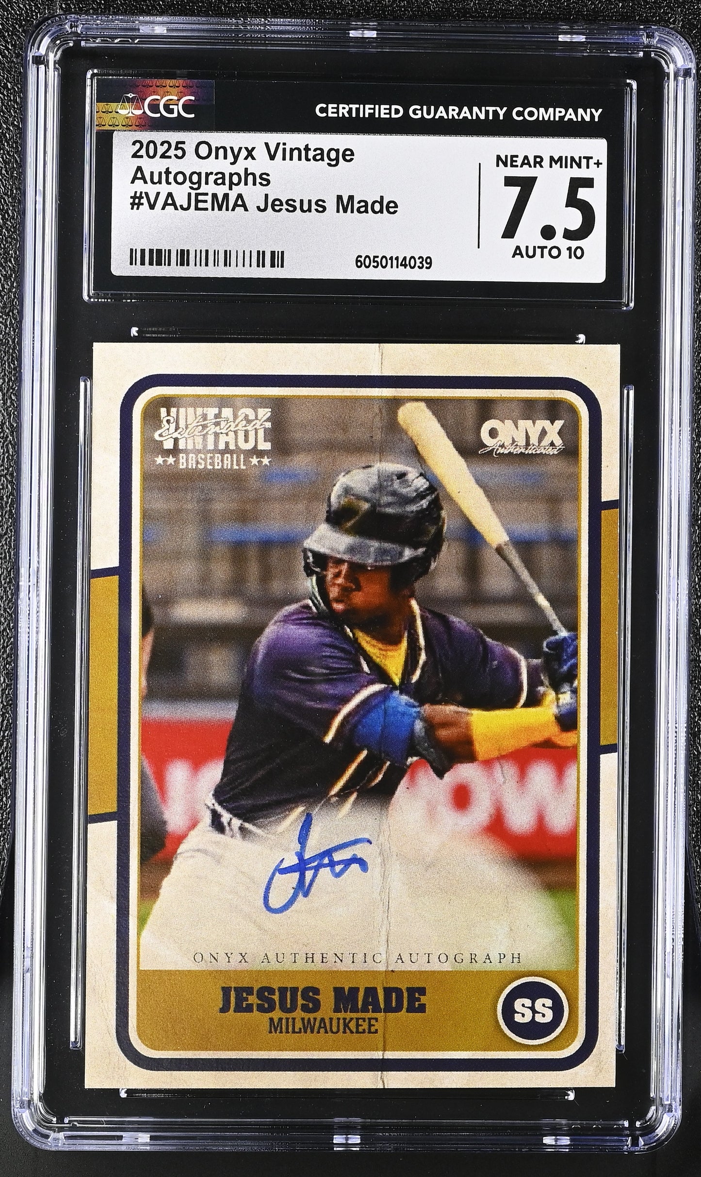 2025 Vintage #VAJEMA Jesus Made Autographs CGC 7.5
