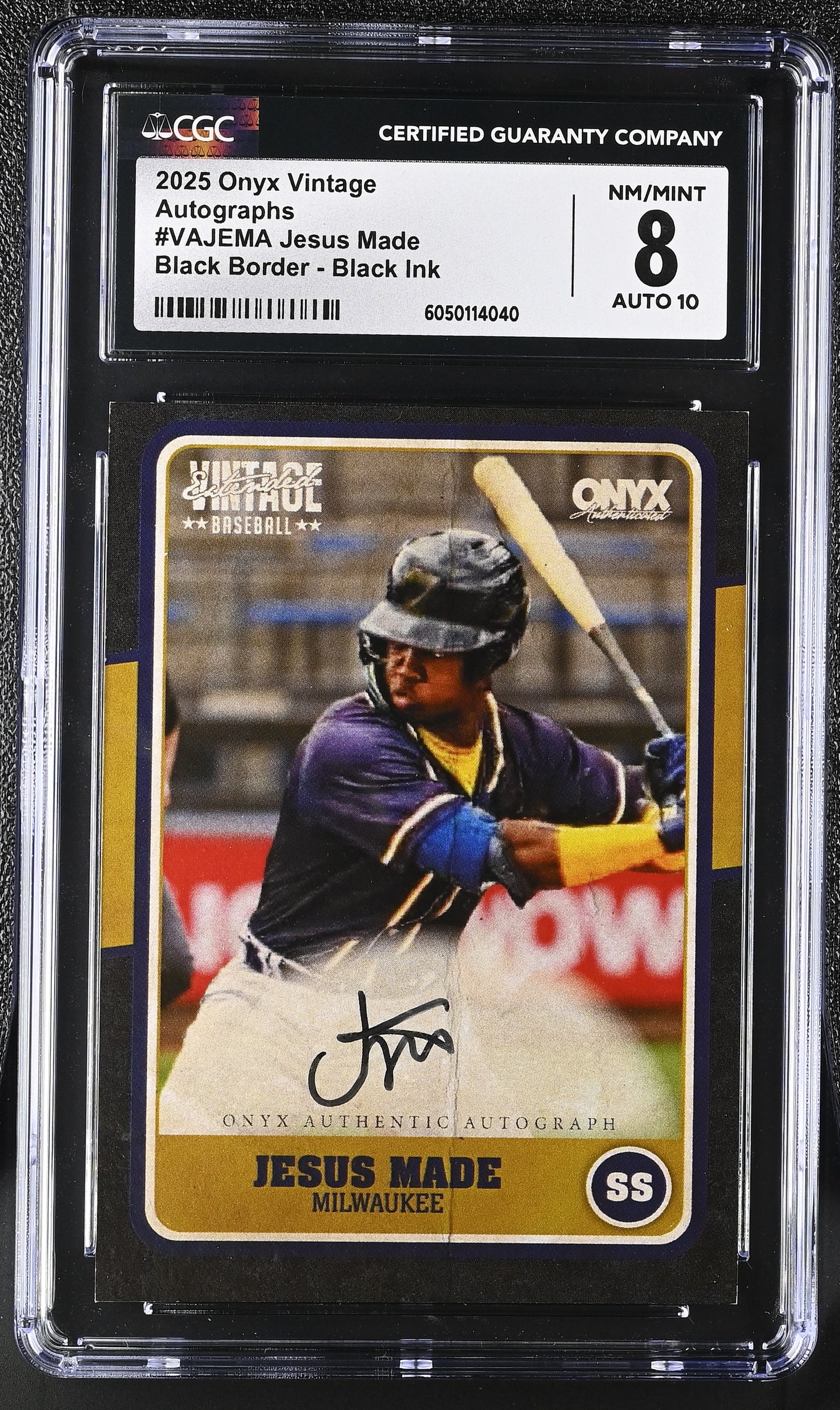 2025 Vintage #VAJEMA Jesus Made Autographs CGC 8