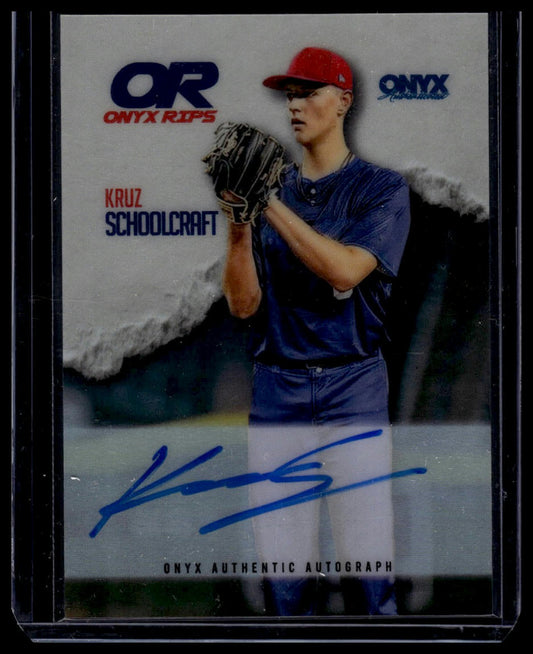 2025 Onyx Rips #RAB-KRSC Kruz Schoolcraft Refractor Autographs