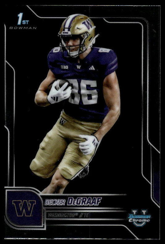 2025 Bowman Chrome University #4 Decker DeGraaf