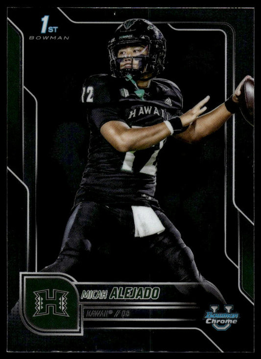 2025 Bowman Chrome University #76 Micah Alejado
