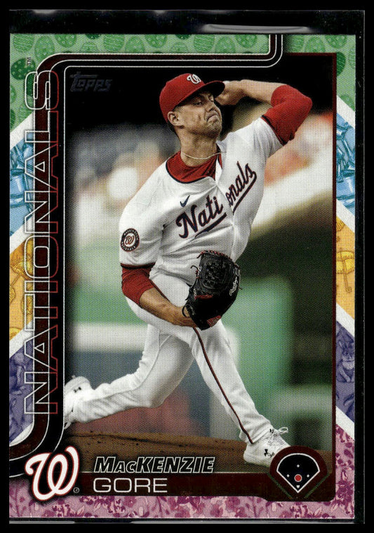 2025 Topps #334 MacKenzie Gore Holiday Tin Variation