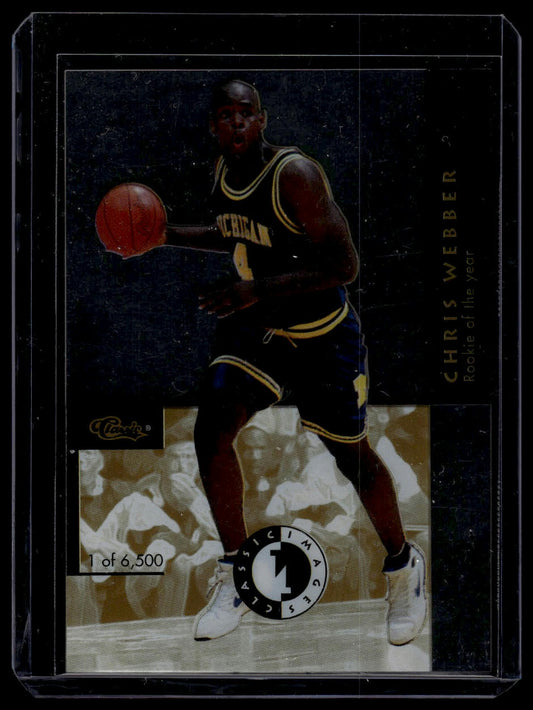 1993-94 Classic Images Four Sport #1 Chris Webber Acetates