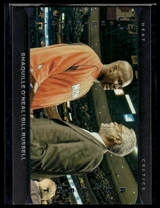 2021-22 Panini Photogenic #4 Bill Russell / Shaquille O'Neal Respect
