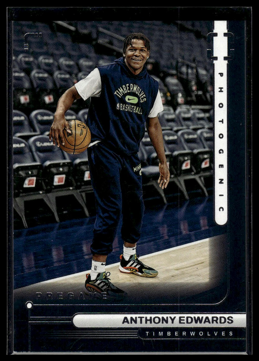 2022-23 Panini PhotoGenic #9 Anthony Edwards Pregame