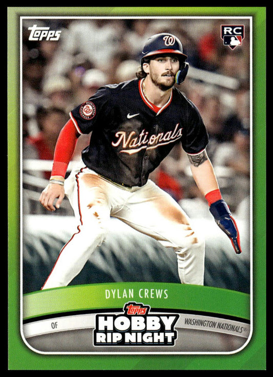 2025 Topps Hobby Rip Night #7 Dylan Crews Green